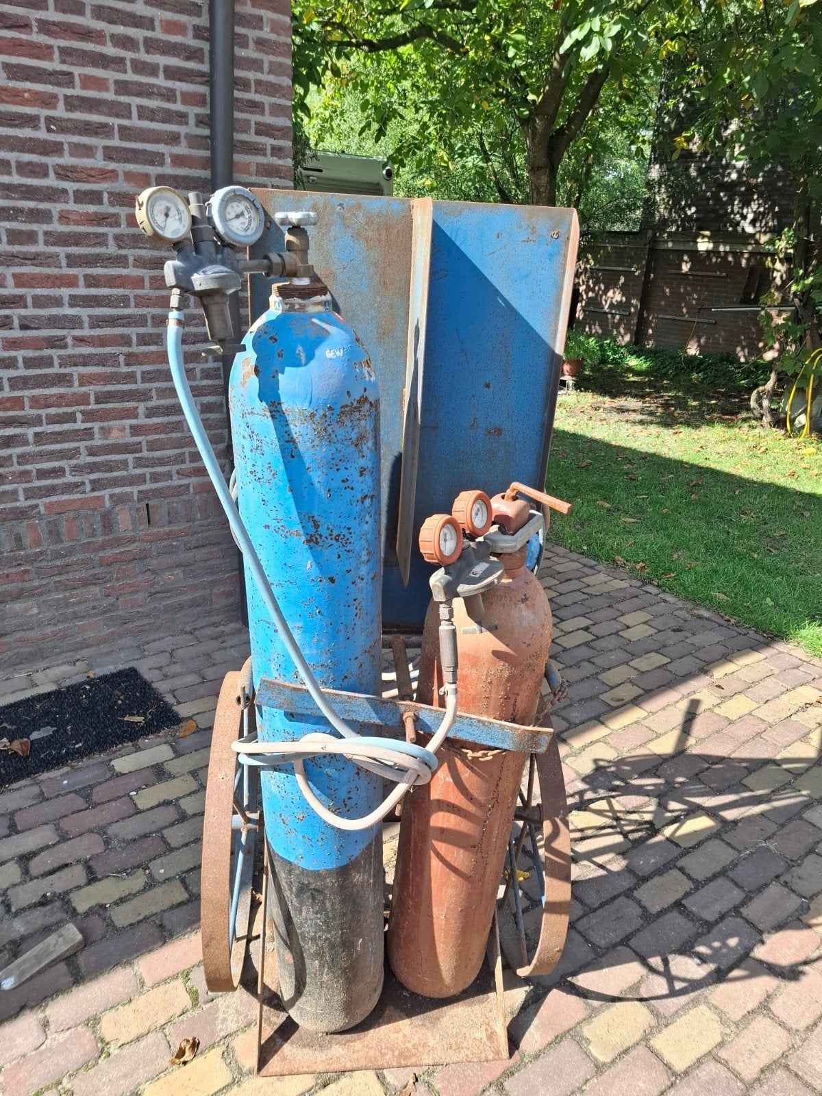 gas en zuurstof lasbrander plus snijbrander alles werkt, Doe-het-zelf en Verbouw, Ophalen, Gebruikt, 250 ampère of meer, Overige typen