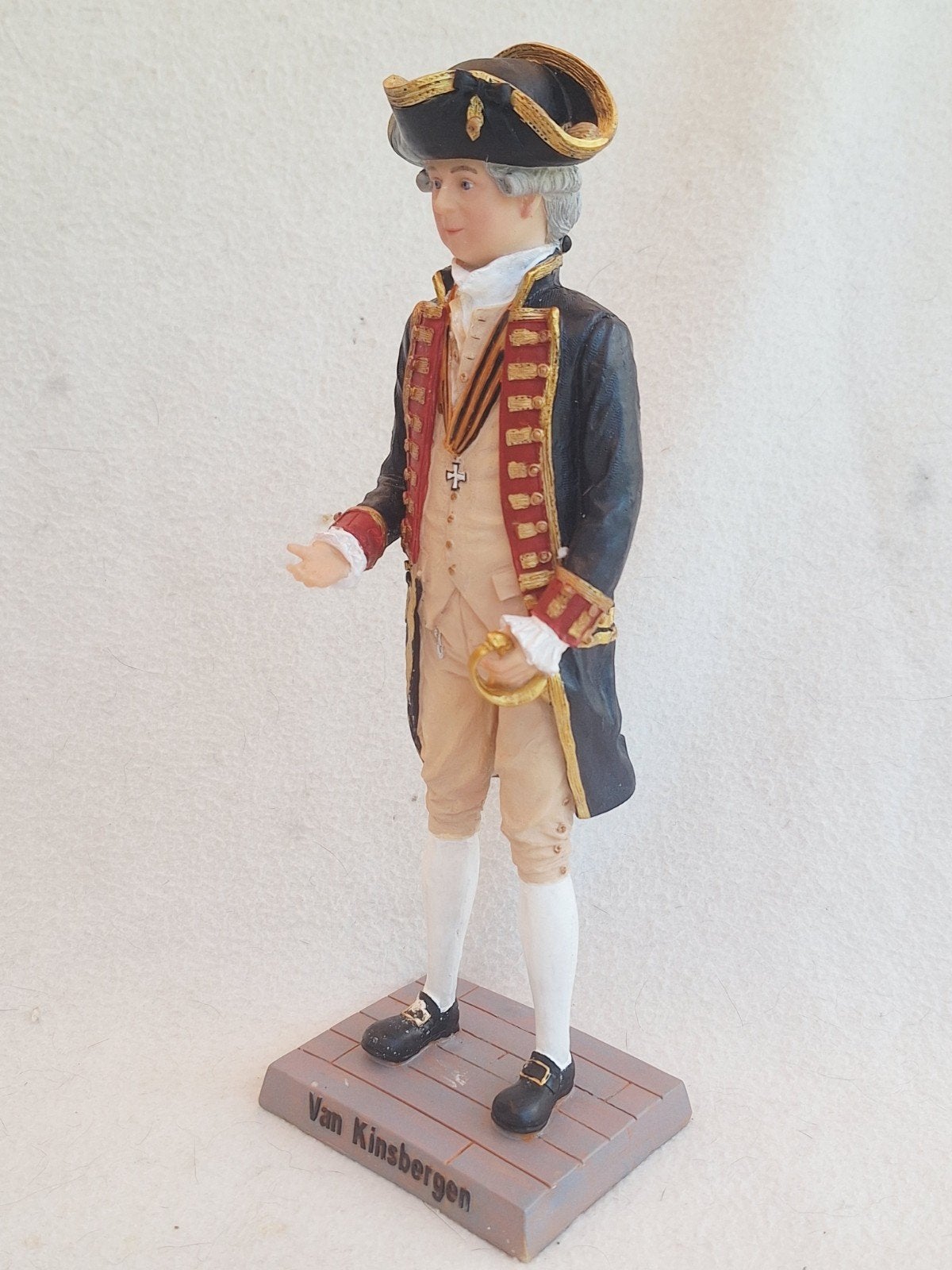 Beeldje admiraal van Kinsbergen - Historische Figuur, Ophalen of Verzenden, Gebruikt