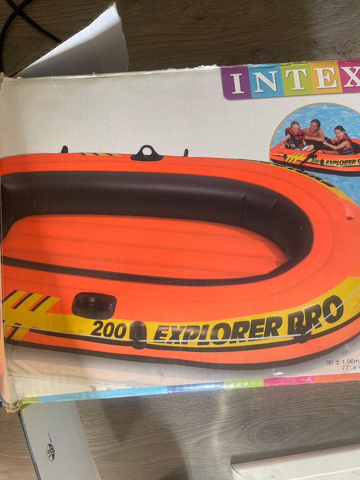 Explorer opblaasboot met peddels, Ophalen, Nieuw