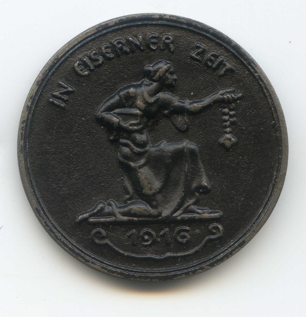 Duitsland Penning WOI Omwisselactie Edelmetaal 1916, Ophalen of Verzenden, Overige materialen