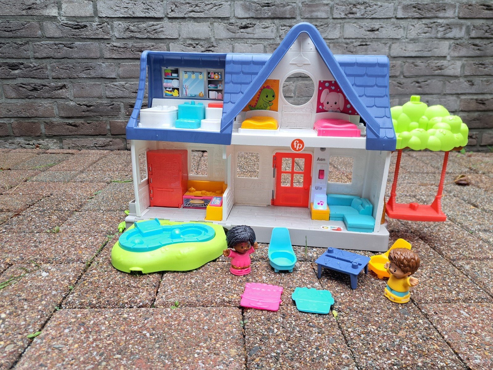 Fisher-Price Little People speelhuis poppenhuis, Ophalen, Zo goed als nieuw, Poppenhuis