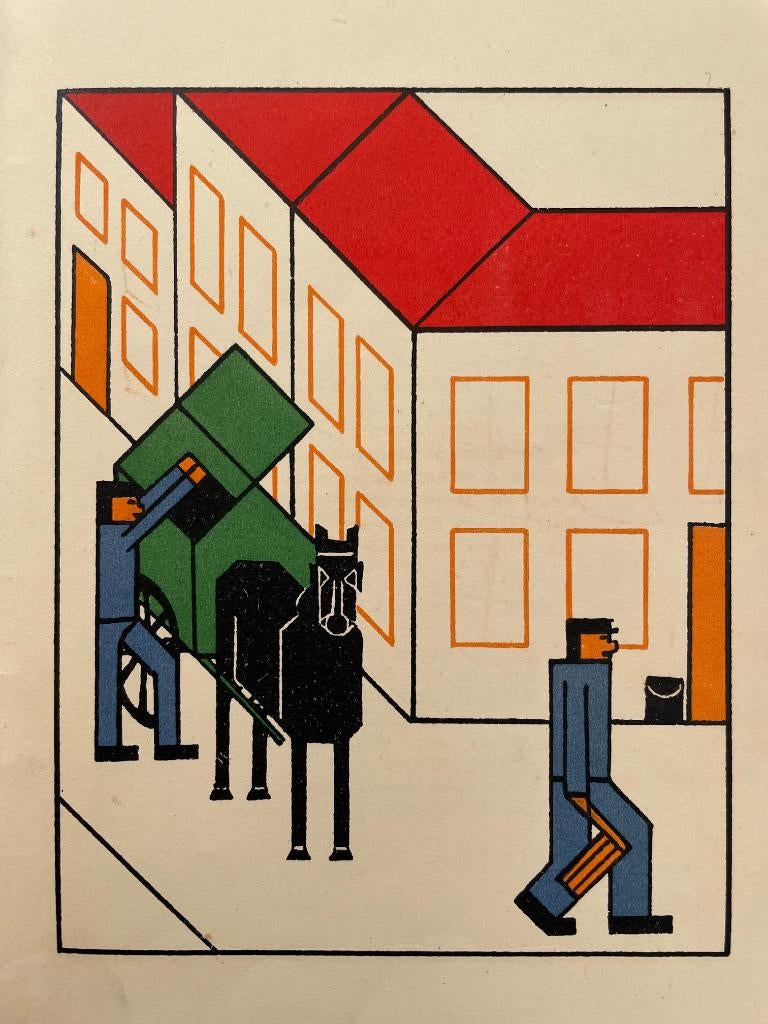 Lou Loeber, Gouden Vlinders, originele litho uit 1927. Nr.9, Antiek en Kunst, Ophalen of Verzenden
