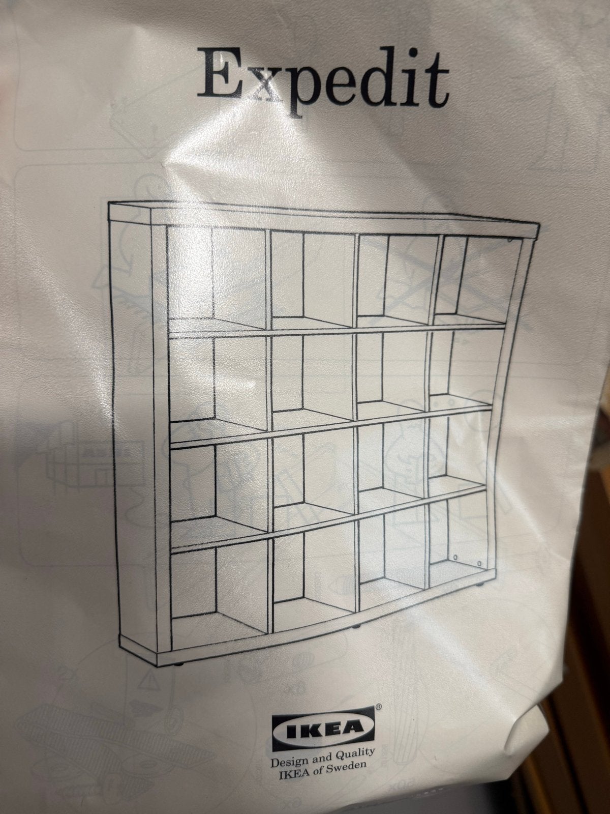 Ikea wandkast Expedit - Ideaal voor decoratie of boeken, Met plank(en), Gebruikt, 100 tot 150 cm, Ophalen of Verzenden