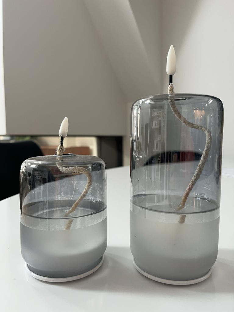 Decoratieve LED 'Olie' Lampjes op Batterij - Set van 2, Ophalen of Verzenden, Zo goed als nieuw