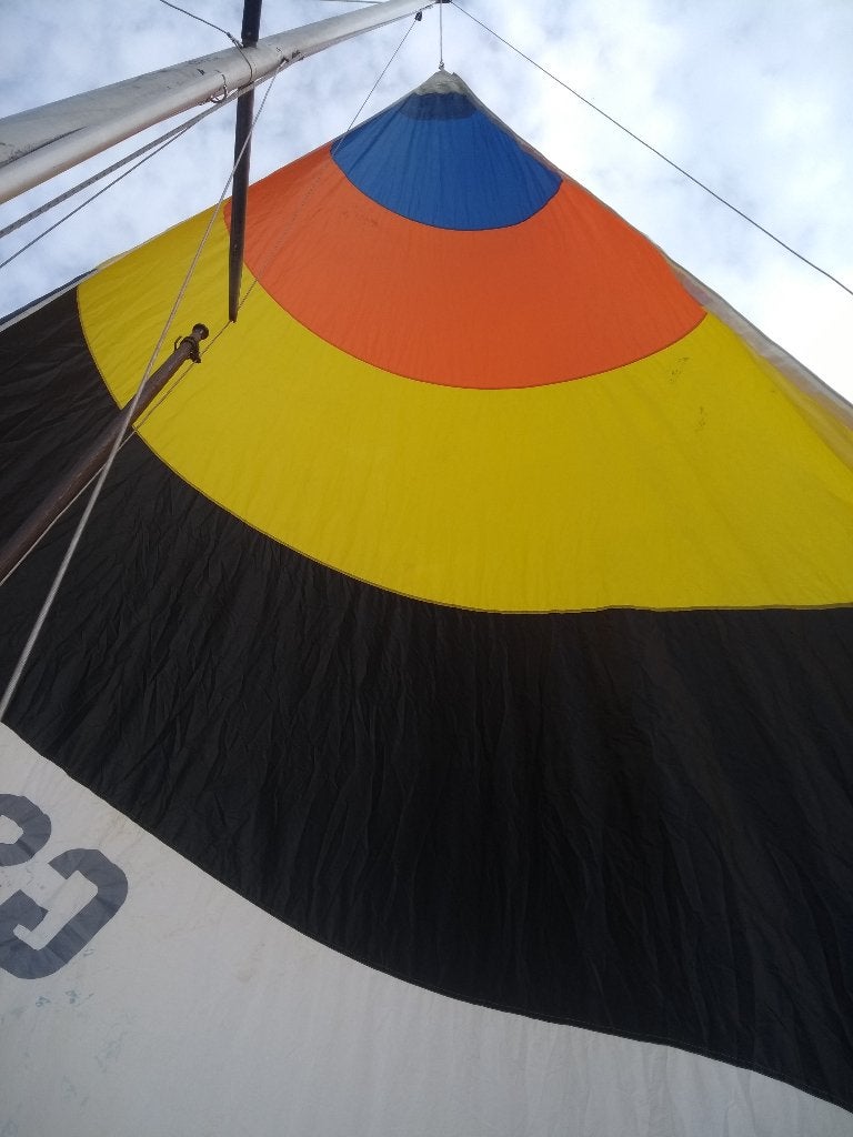 Halfwinder genaker VL 770 AL 714 OL 545 pees 5mm rolsysteem, 6 meter of meer, Gebruikt, 15 tot 30 m², Ophalen of Verzenden