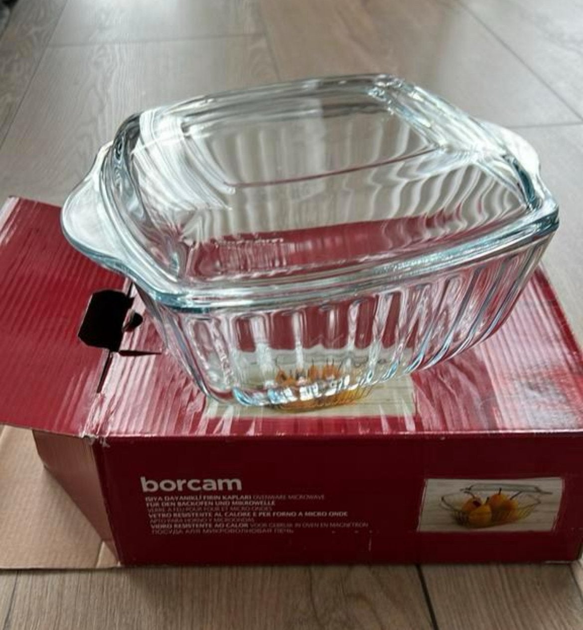 Nieuw borcam glazen schaal met deksel, Ophalen of Verzenden, Nieuw