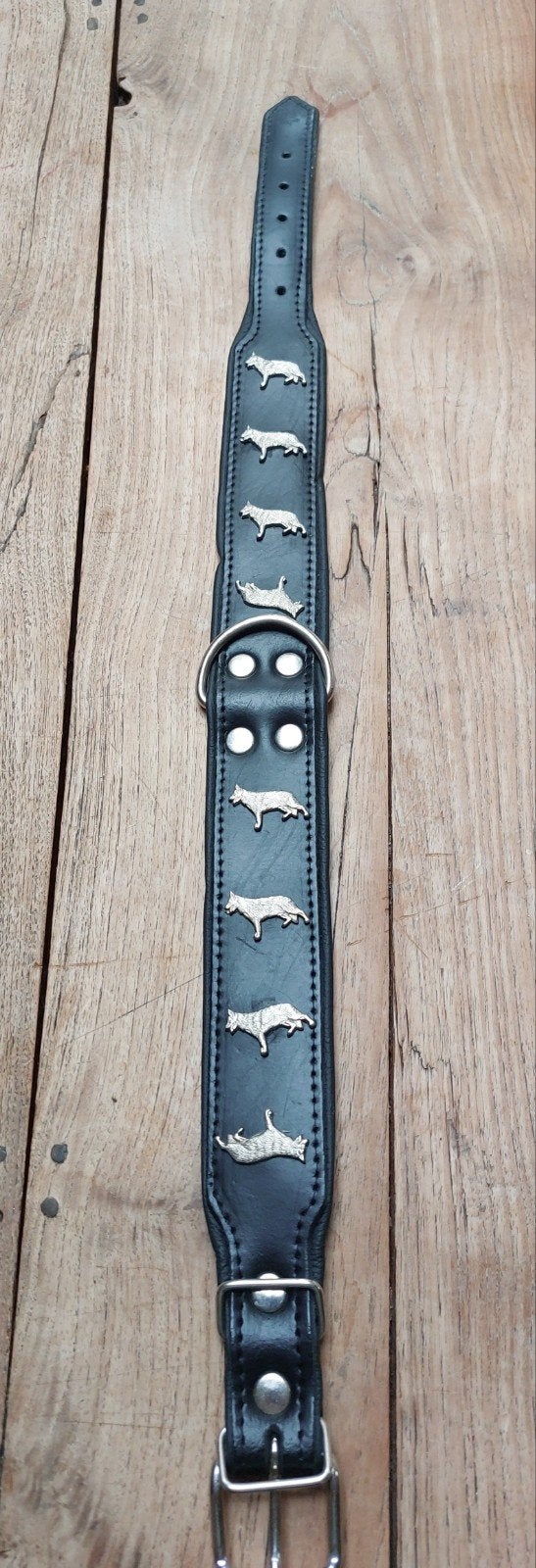 lederen Herdershond halsband (70 cm), ., Ophalen of Verzenden, Zo goed als nieuw, .
