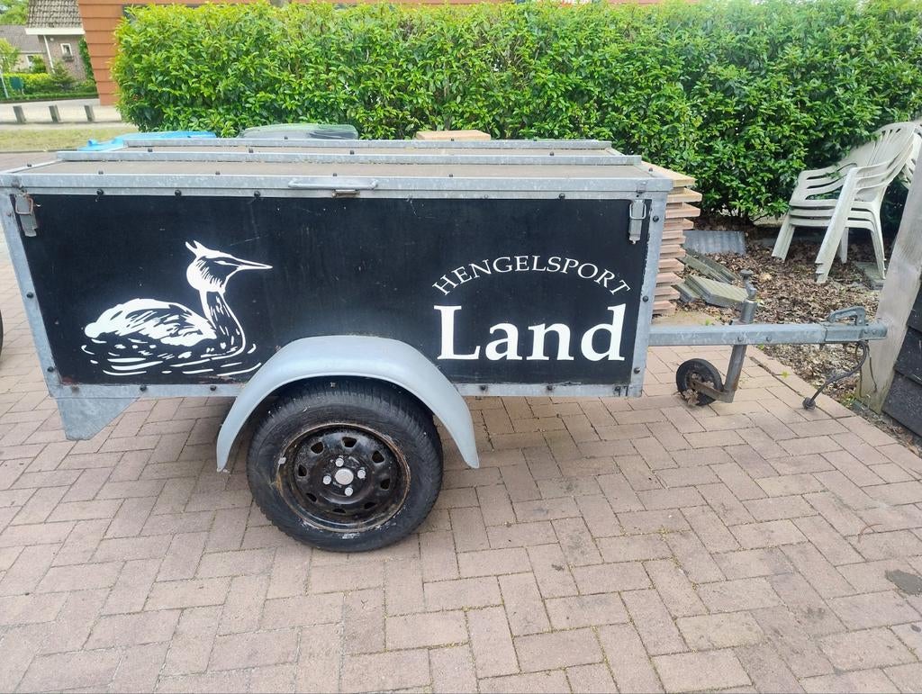 Aanhanger Hengelsport Land - Gebruikt, Auto diversen, Aanhangwagen-onderdelen, Ophalen of Verzenden, Gebruikt