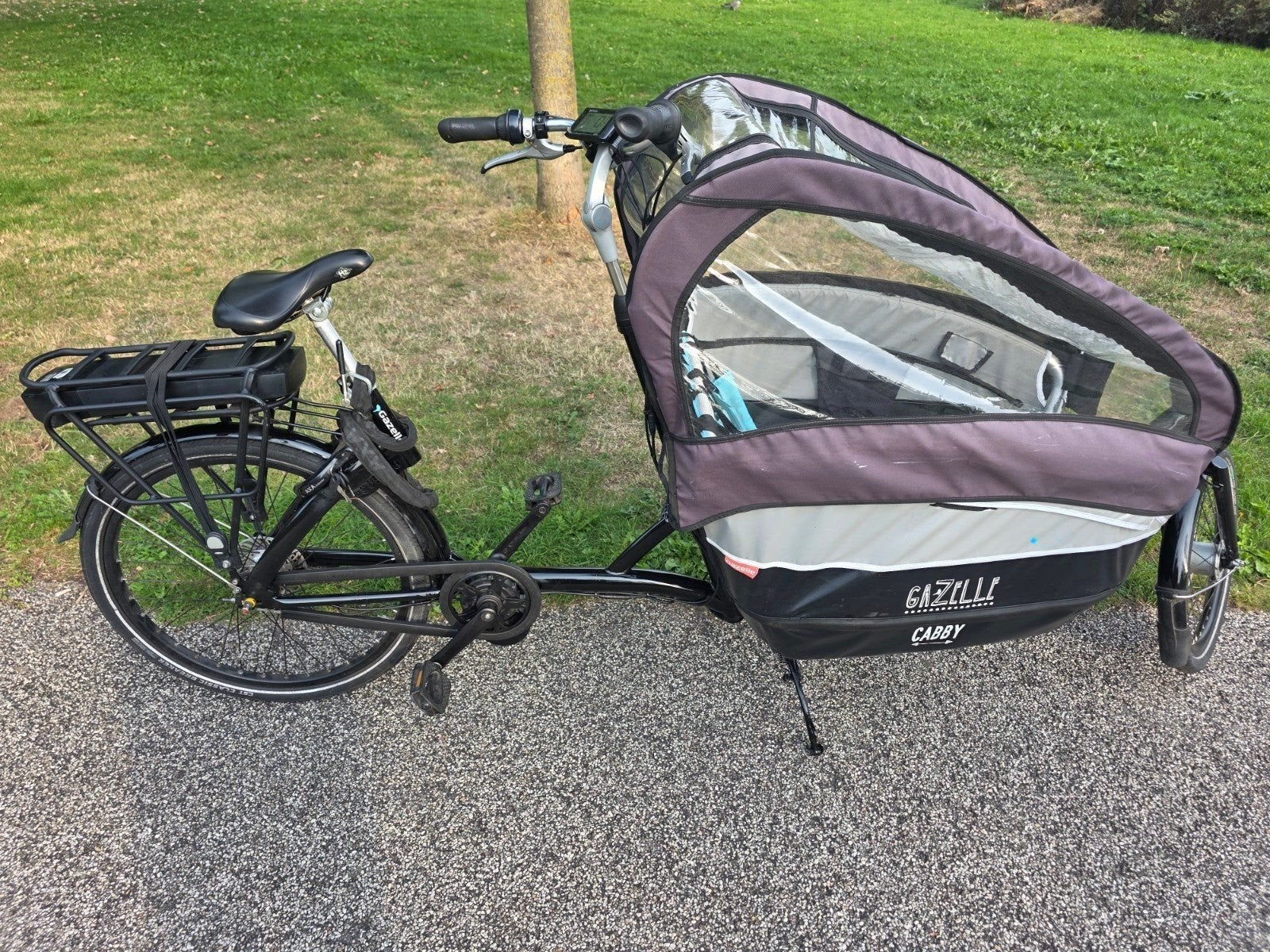 Gazelle Cabby Bakfiets met Bafang middenmotor, Ophalen of Verzenden, Zo goed als nieuw, Gazelle