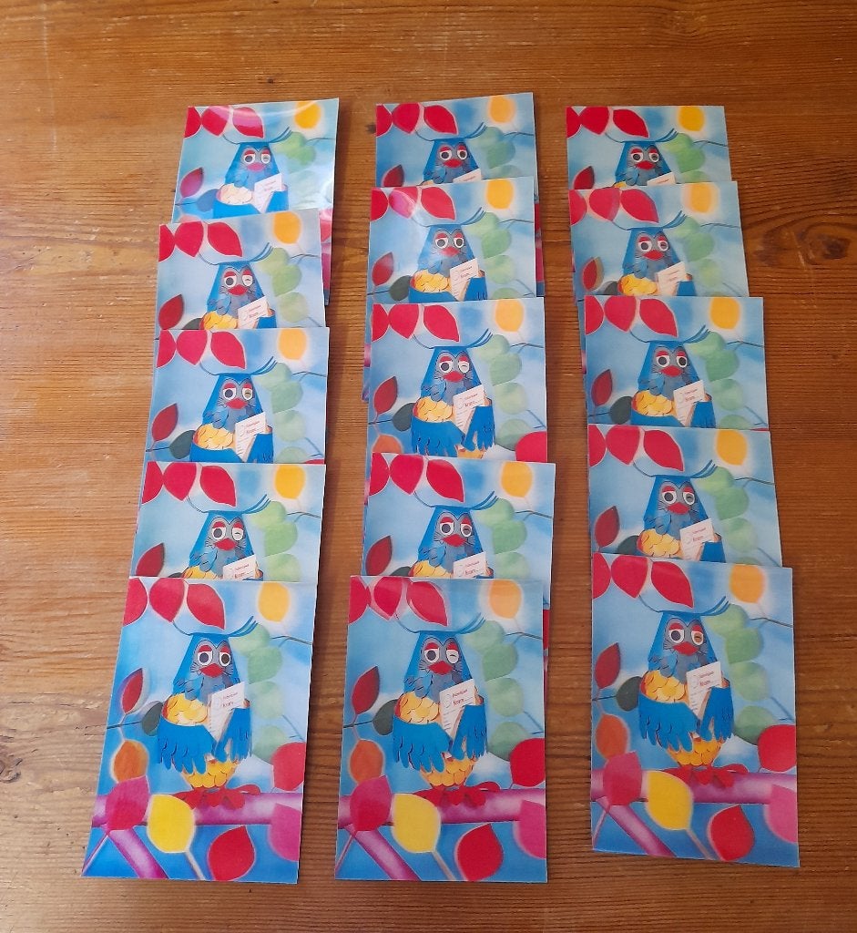 De fabeltjeskrant 3D dieptekaarten meneer de uil, Verzamelen, Ophalen of Verzenden, 1980 tot heden, Overige thema's