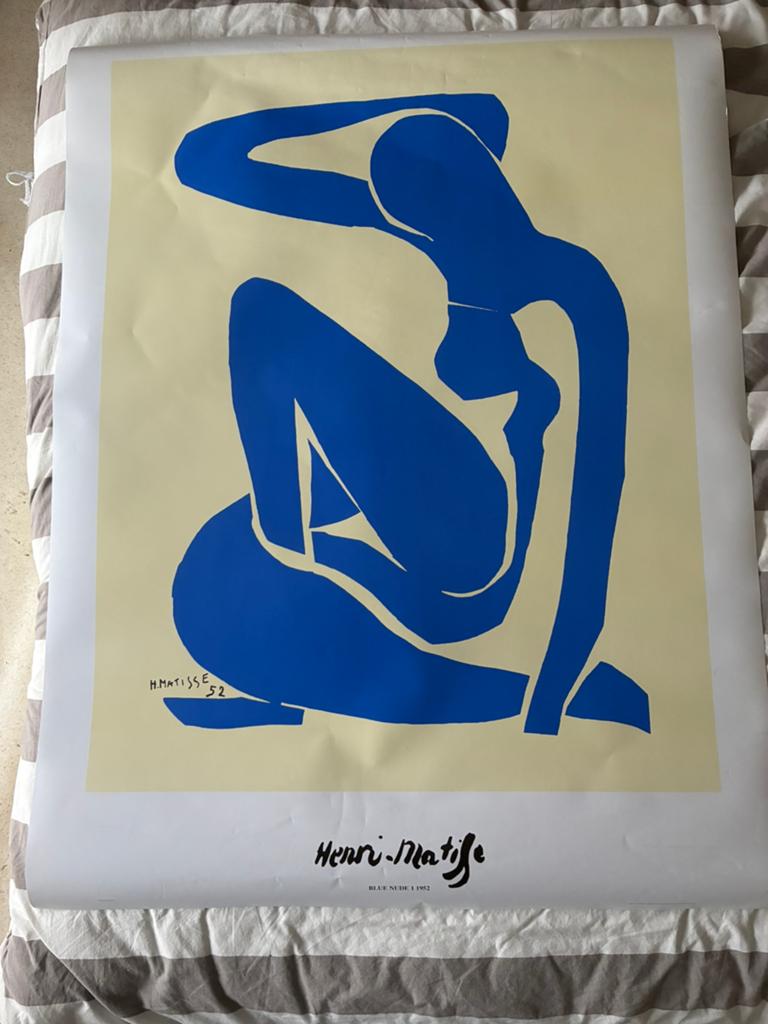 Matisse, blue ,nude  ca 150x90, Antiek en Kunst, Kunst | Litho's en Zeefdrukken, Ophalen of Verzenden