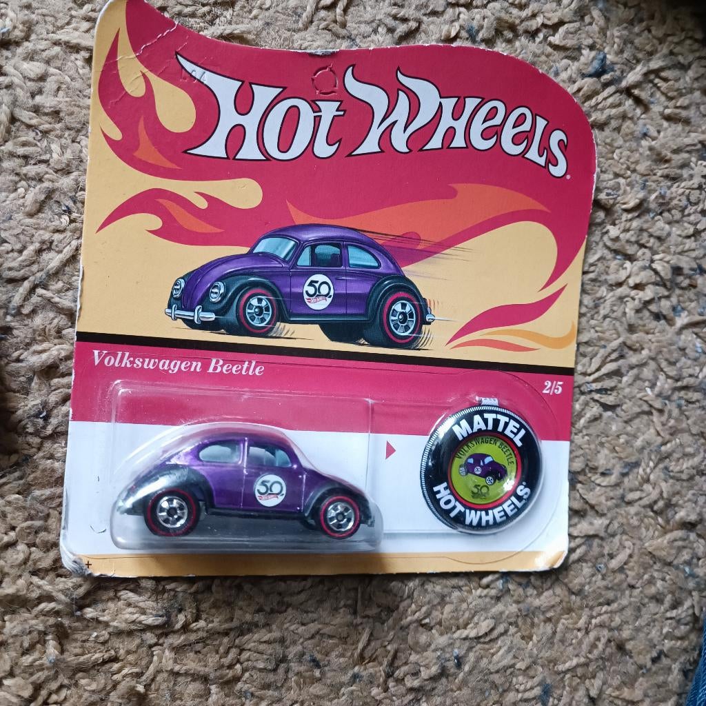 Hot wheels Volkswagen beetle 50th Anniversaire let op, Ophalen of Verzenden, Nieuw, Auto