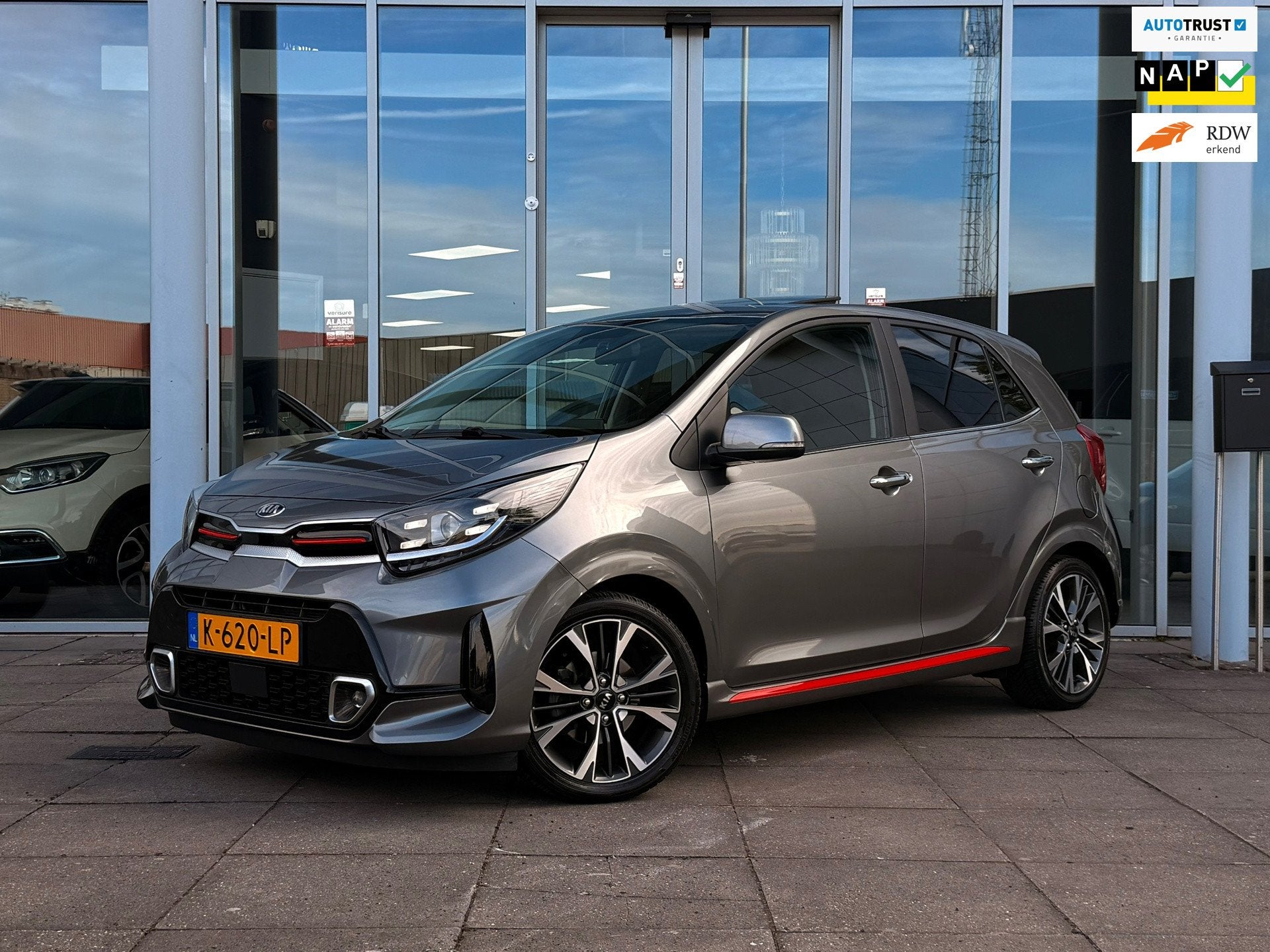 Kia Picanto 1.0 T-GDi GT-Line|Pano|Carplay|Camera|stoelverw, Auto's, Voorwielaandrijving, Gebruikt, Met garantie (alle), 100 pk