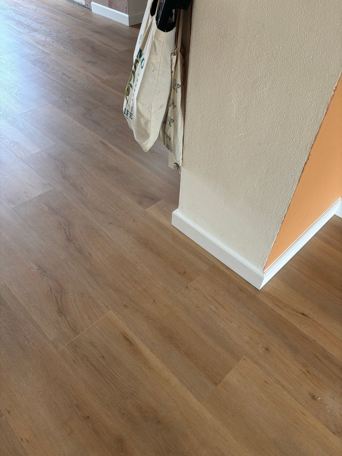 Verkoop restpartij PVC Dryback licht eiken 6,95m2, Ophalen