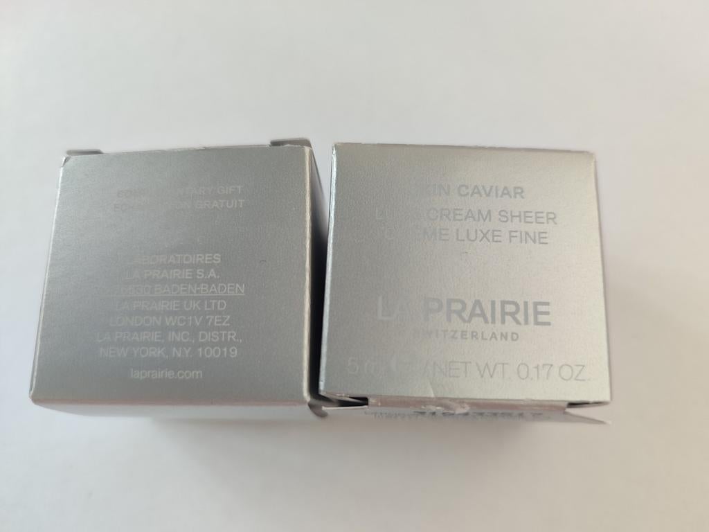 La Prairie Skin Caviar Luxe Cream Sheer 5ml, Ophalen of Verzenden, Nieuw, Gehele gezicht, Verzorging