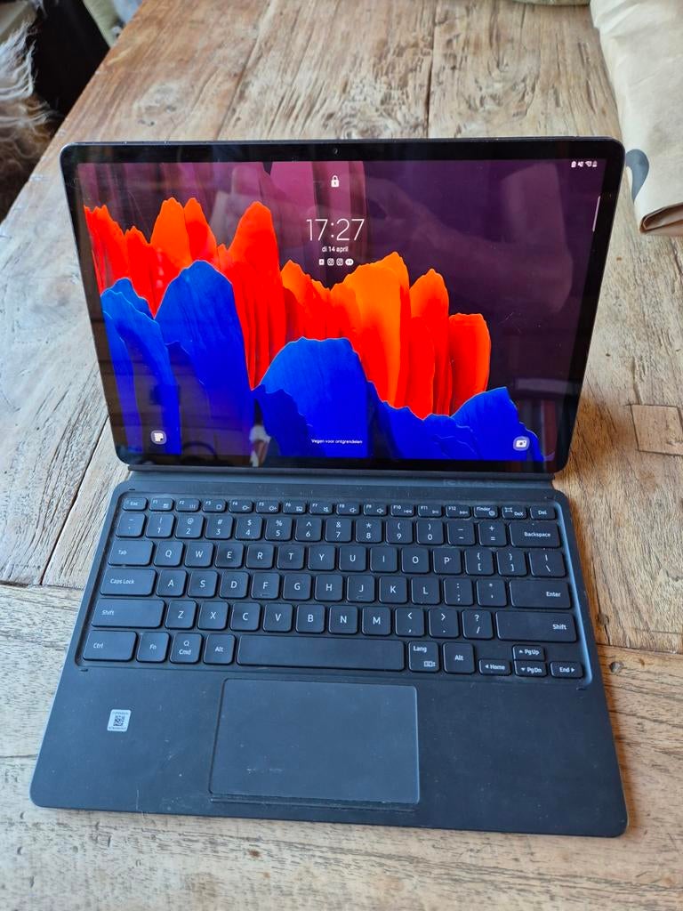 Samsung Galaxy Tab S7+ 128GB met toetsenbord, 12 inch, Ophalen of Verzenden, Zo goed als nieuw, Samsung