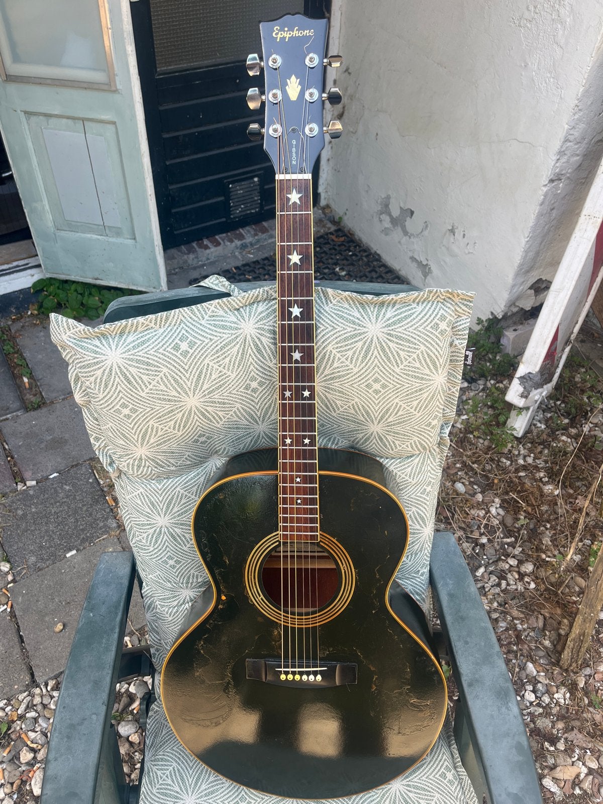 1991 Epiphone SQ180, Ophalen of Verzenden, Gebruikt, Western- of Steelstringgitaar