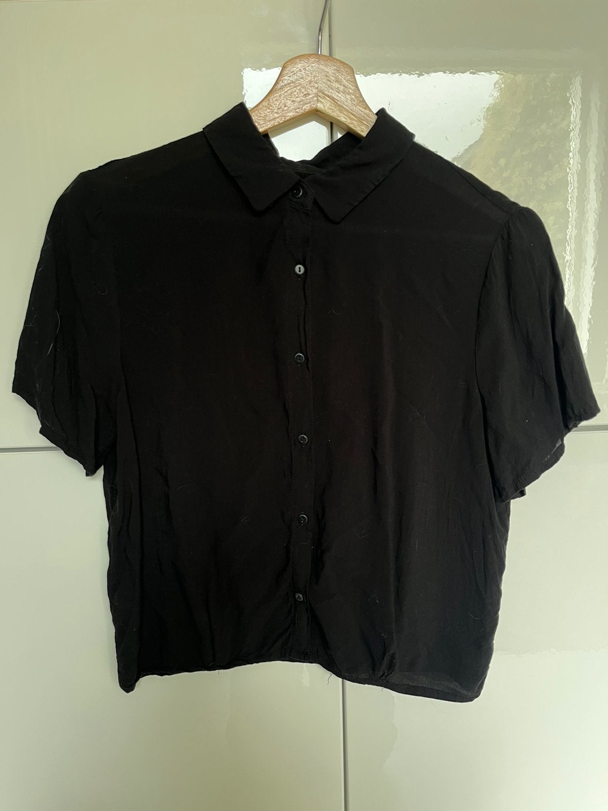 Zwarte blouse maat S Pull & Bear, Ophalen of Verzenden, Gedragen, Maat 36 (S), Zwart