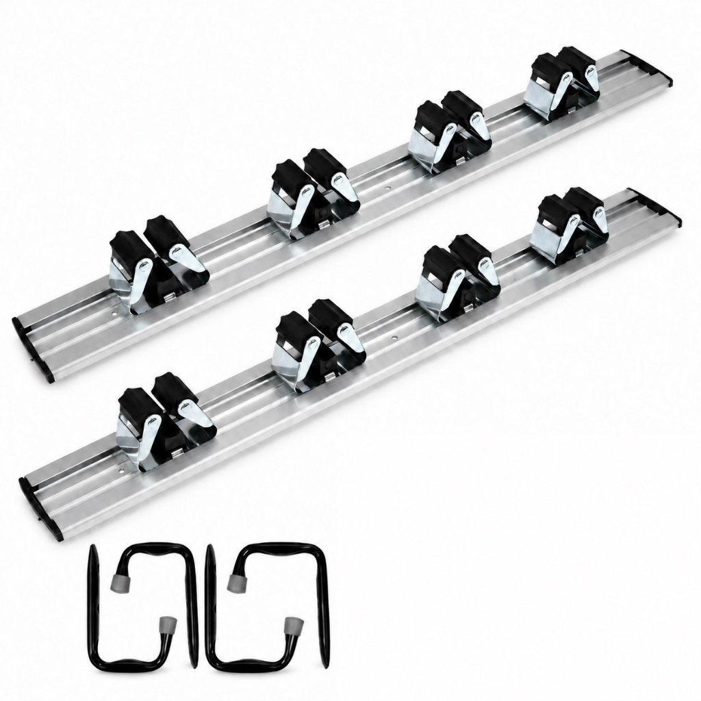 Gereedschap ophangset – 2 rails, 8 klemmen en 4 haken, Ophalen, Nieuw, Gereedschapsopslag, Overige merken