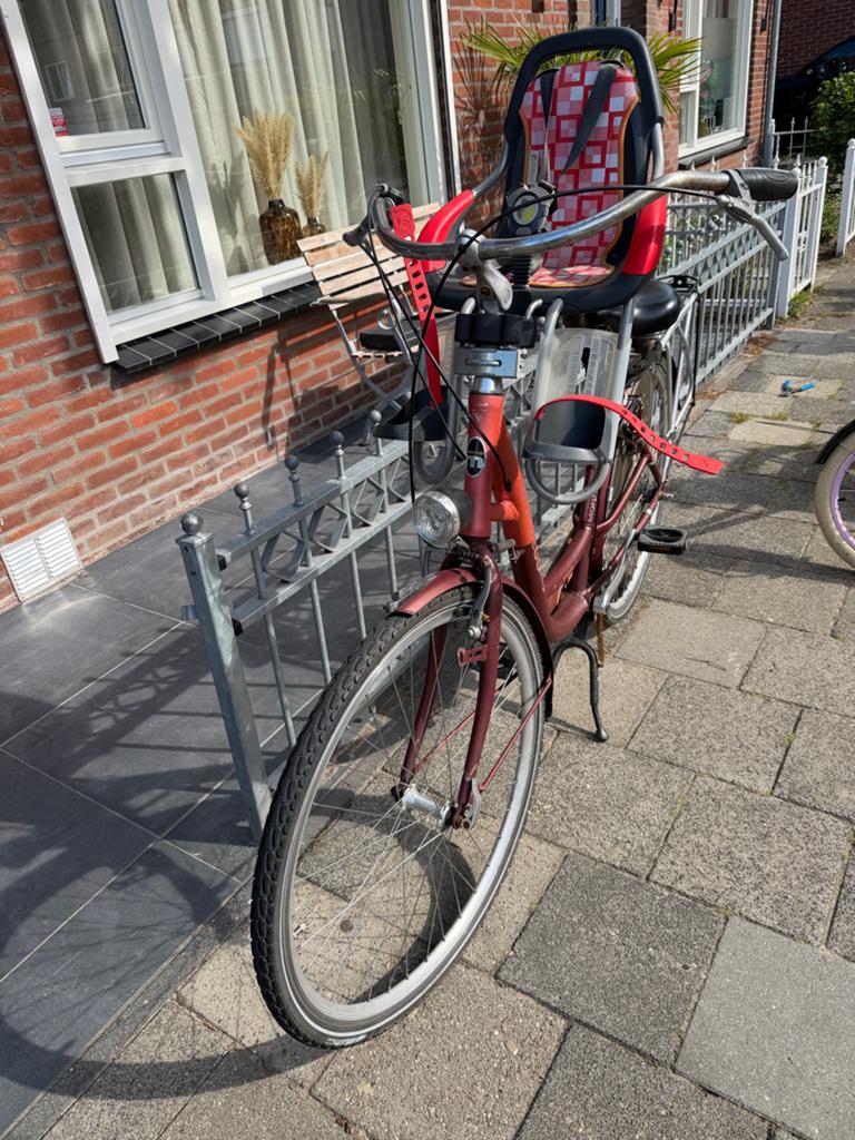 Moederfiets, Fietsen en Brommers, Fietsen | Dames | Damesfietsen, Overige merken, Velgrem, Versnellingen, Ophalen of Verzenden