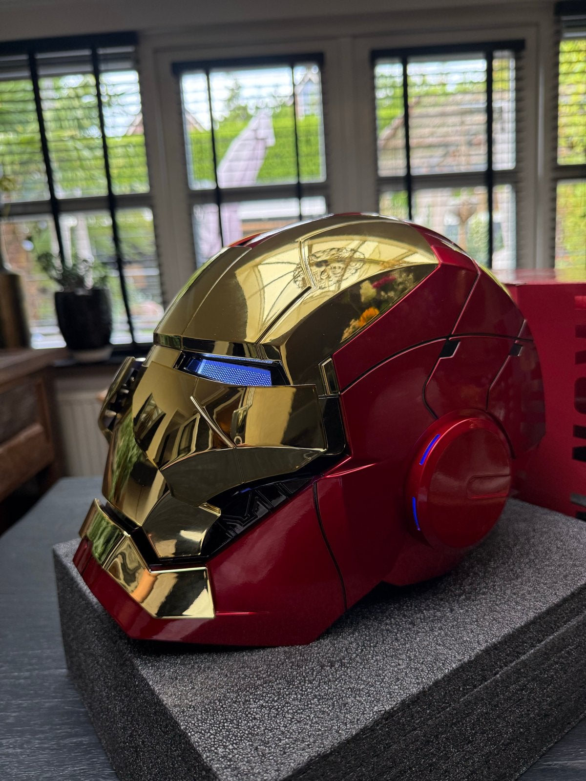 Iron Man Helm - Levensechte Replica, Ophalen of Verzenden, Zo goed als nieuw