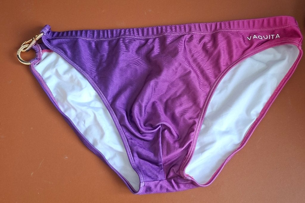 zwemslip met zij clip sluiting ( Vaquita), Verzenden, Wit, Maat 56/58 (XL), Zwemslip