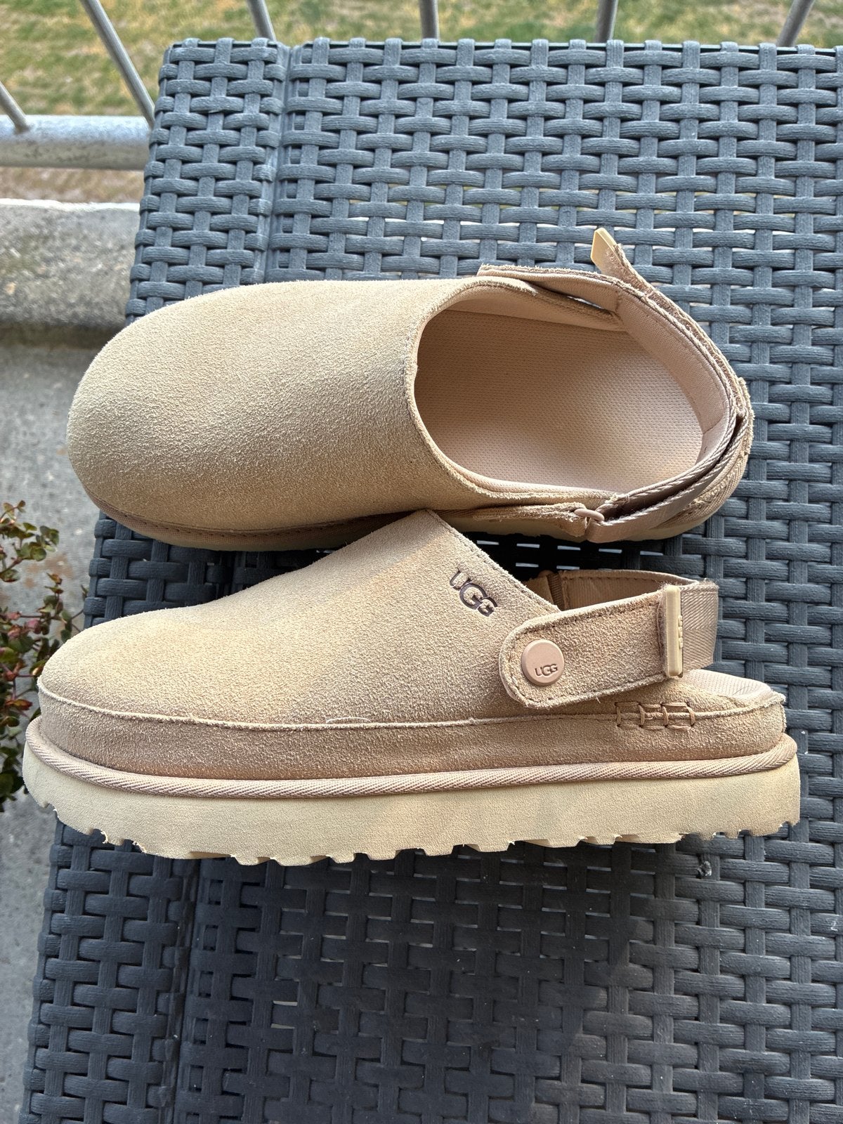 Ugg Tasman Clog Pantoffels Beige - Maat 40, Ophalen of Verzenden, Zo goed als nieuw, Beige, Instappers