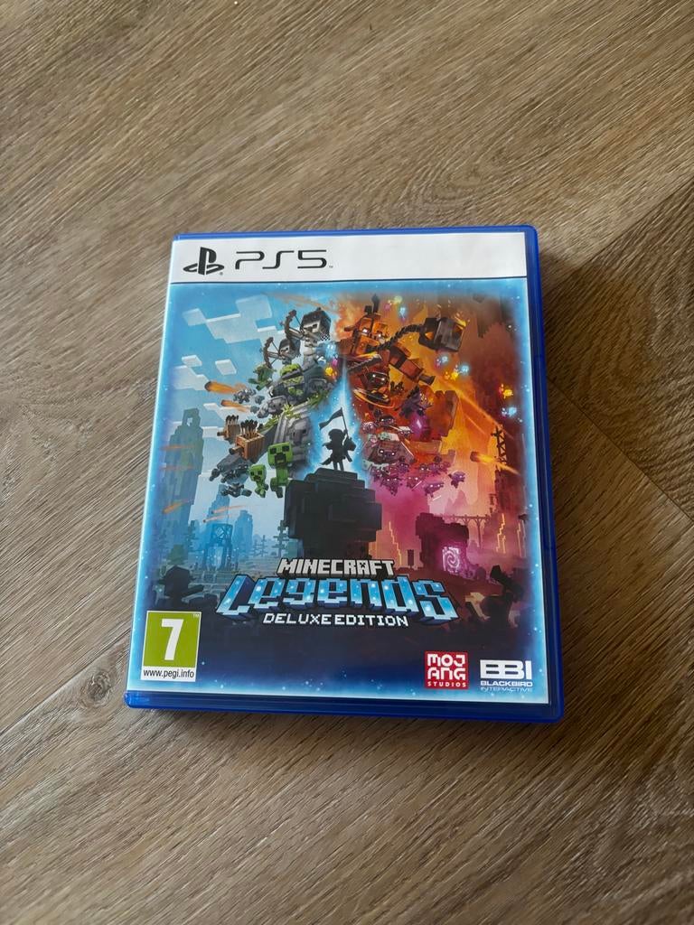 Minecraft Legends Deluxe Edition PS5 - Zo goed als nieuw, Online, 1 speler, Nieuw, Ophalen of Verzenden