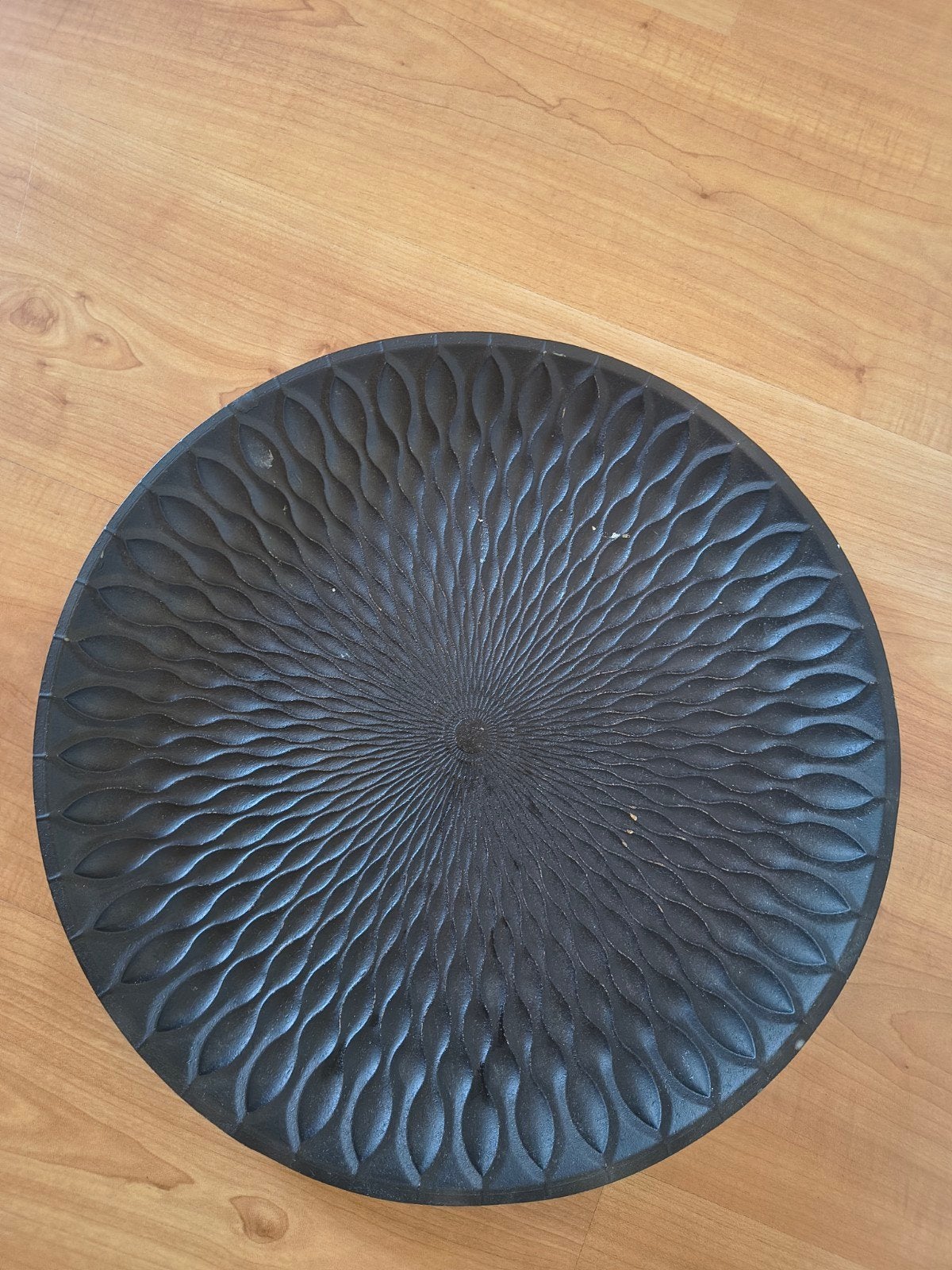 Zwart decoratief onderbord / schaal, Ophalen, Zo goed als nieuw, Onderbord, Kunststof