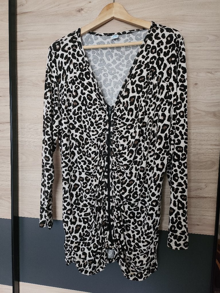 Pantershirt met rits, Kleding | Dames, Meerkleurig, Maat 46/48 (XL) of groter, Ophalen of Verzenden, Zo goed als nieuw