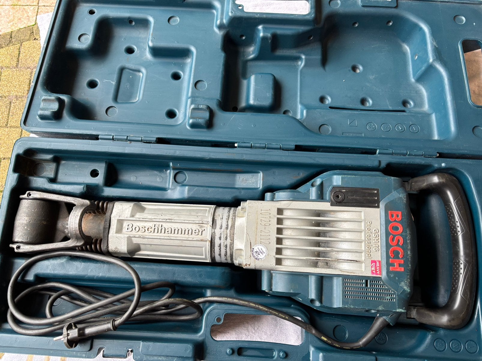 Bosch GSH 16, sloophamer, Doe-het-zelf en Verbouw, Gereedschap | Boormachines, Ophalen, Gebruikt, 600 watt of meer, Boor- en/of Breekhamer