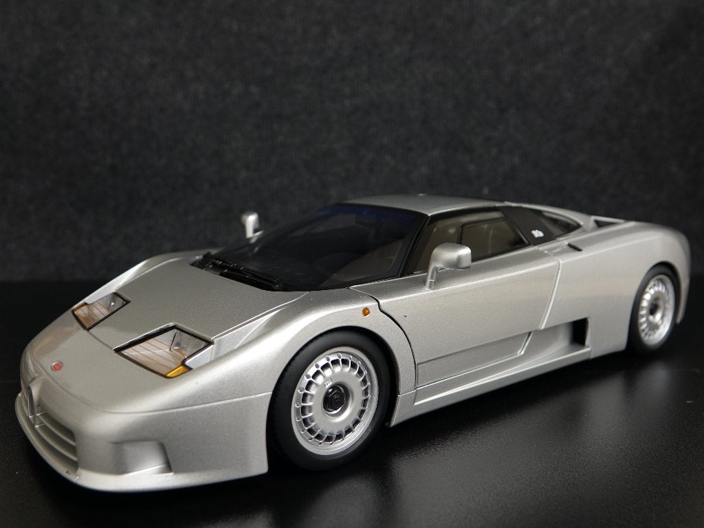 KK-Scale 1:12 1991 Bugatti EB110 zilvergrijs, Auto, Onbekend, Nieuw, Ophalen of Verzenden
