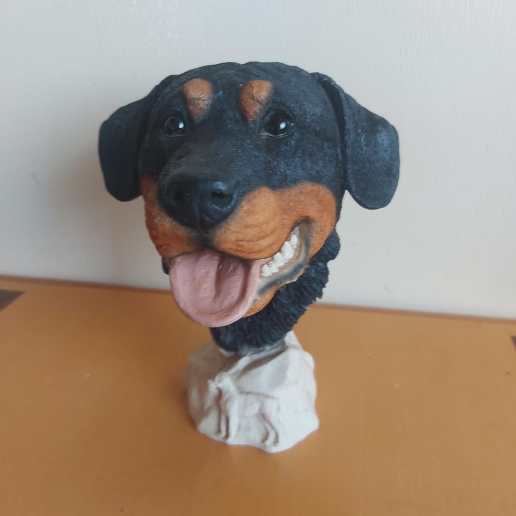 Rottweiler beeldje, Verzamelen, Dierenverzamelingen, Zo goed als nieuw, Beeldje of Figuurtje, Hond of Kat, Ophalen of Verzenden