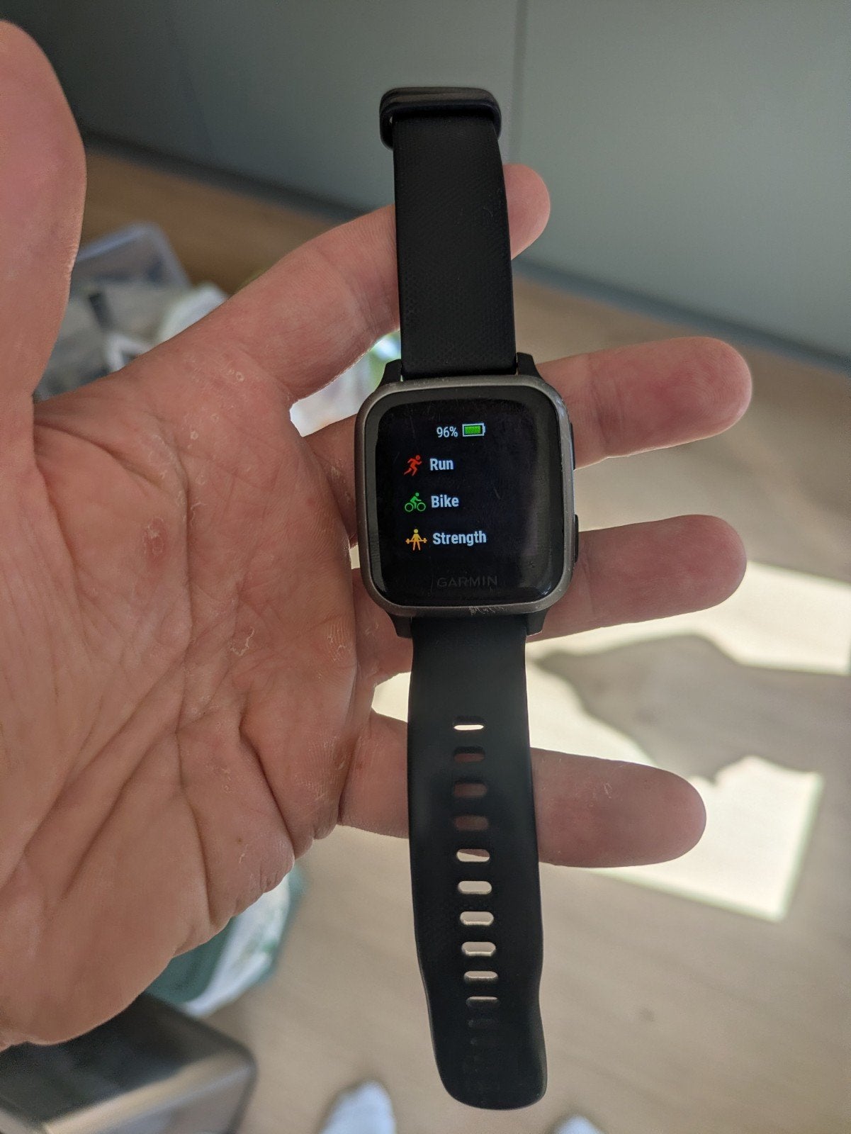Garmin Venu SQ2 Music Smartwatch - Offline Muziek, Gebruikt, Zwart, Garmin, Ophalen of Verzenden