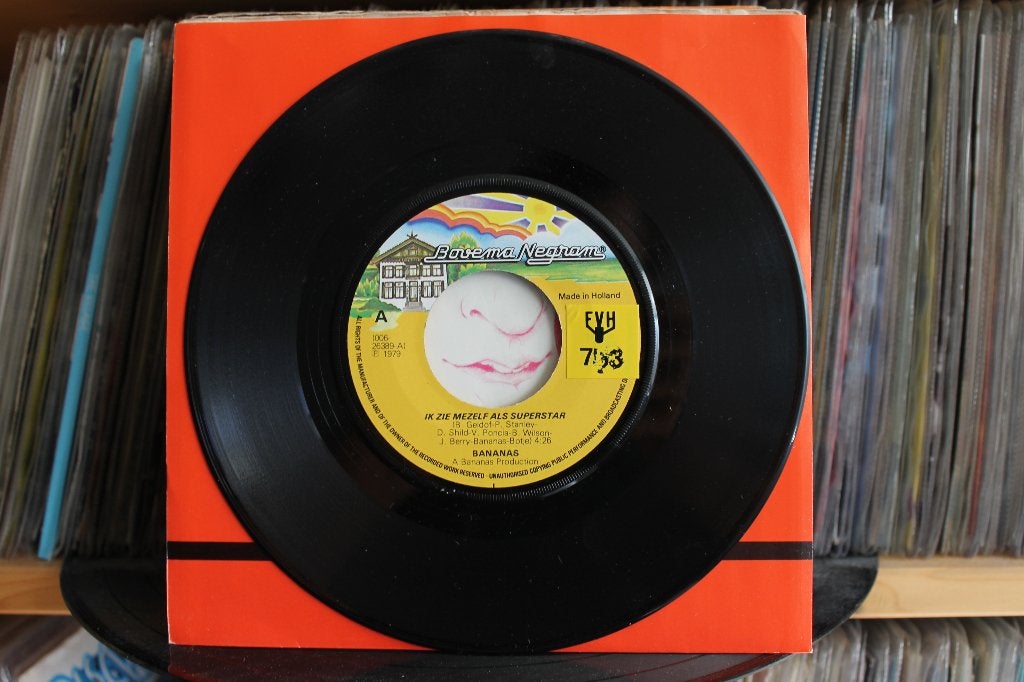 7" Single Bananas - Ik Zie Mezelf Als Superstar / 'K Vind Me, Gebruikt, 7 inch, Ophalen of Verzenden, Overige typen