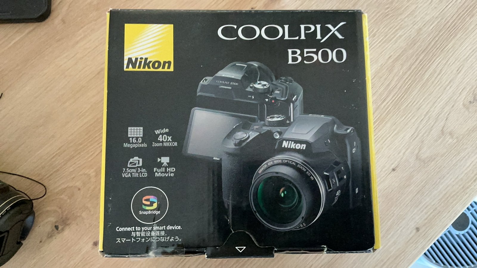 Nikon Coolpix B500, Audio, Tv en Foto, Fotocamera's Digitaal, Bluetooth, Ophalen of Verzenden, Nikon, Draagriem
