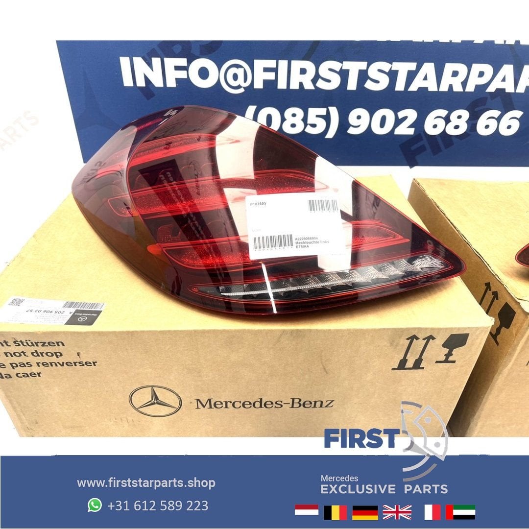 W222 FACELIFT ACHTERLICHT LINKS A2229066904 VOL LED LINKER A, Gebruikt, -, Ophalen of Verzenden, -