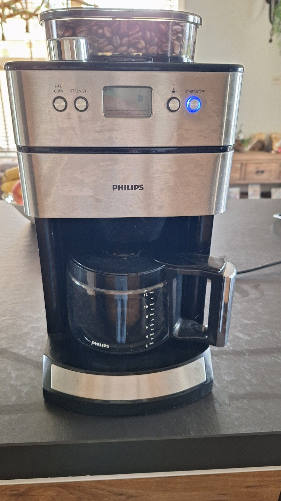 Philips Koffiezetapparaat met bonenmaler, Ophalen, Gebruikt, Koffiemachine, Koffiebonen