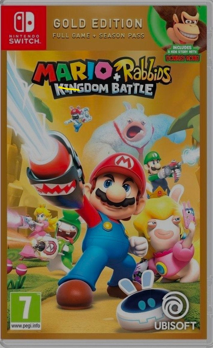 Mario + Rabbids Kingdom Battle Gold Edition Switch, Ophalen of Verzenden, Zo goed als nieuw, Met 2 controllers, Switch Original