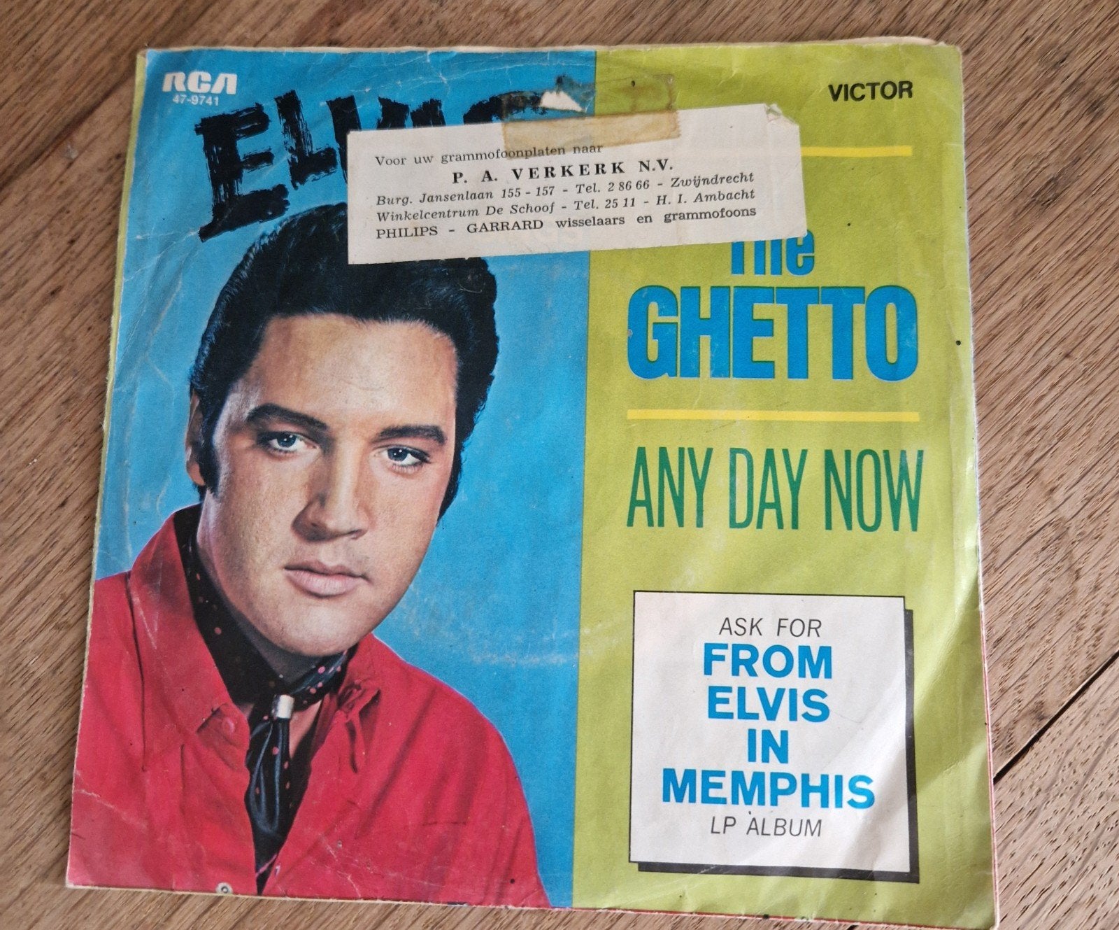 Elvis Presley - In The Ghetto / Any Day Now (Vinyl Single), Cd's en Dvd's, Vinyl Singles, Gebruikt, Originele persing, 7 inch