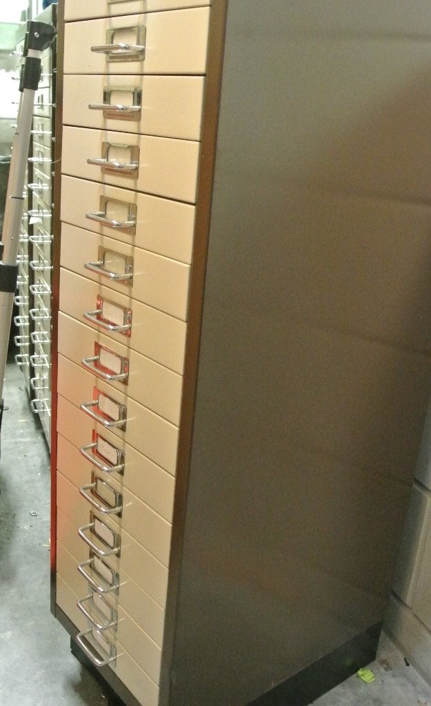 ladenkastje met 15 laden metaal, Ophalen, Minder dan 50 cm, Gebruikt, 5 laden of meer