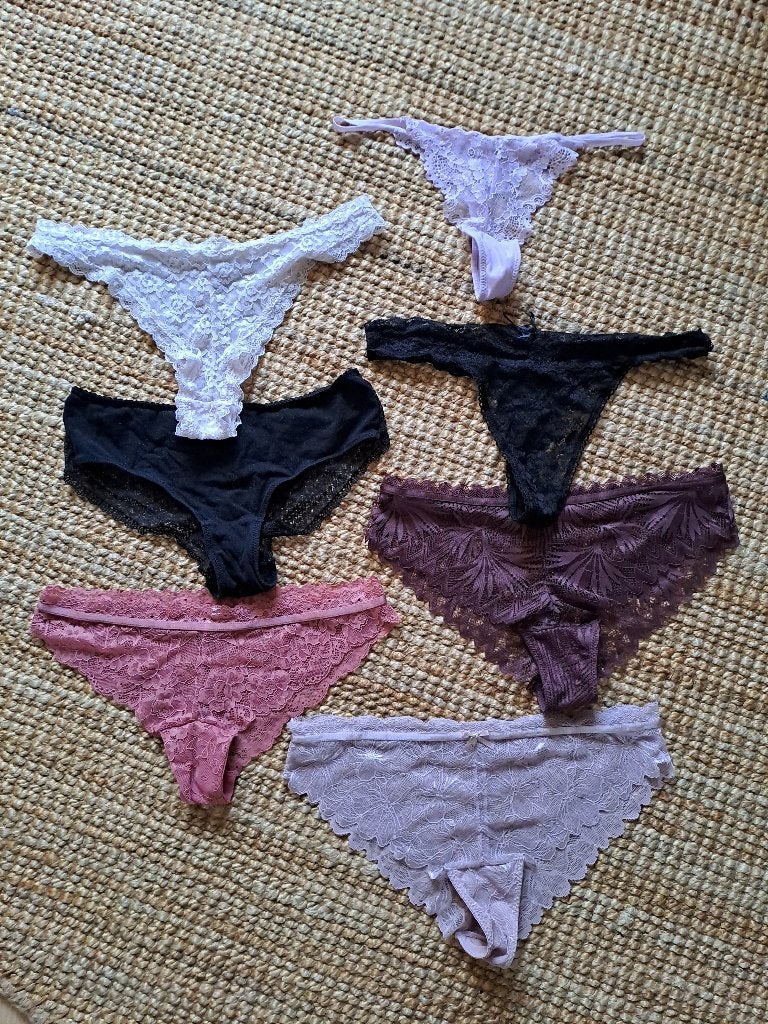 Ondergoed, Verzenden, Zwart, String