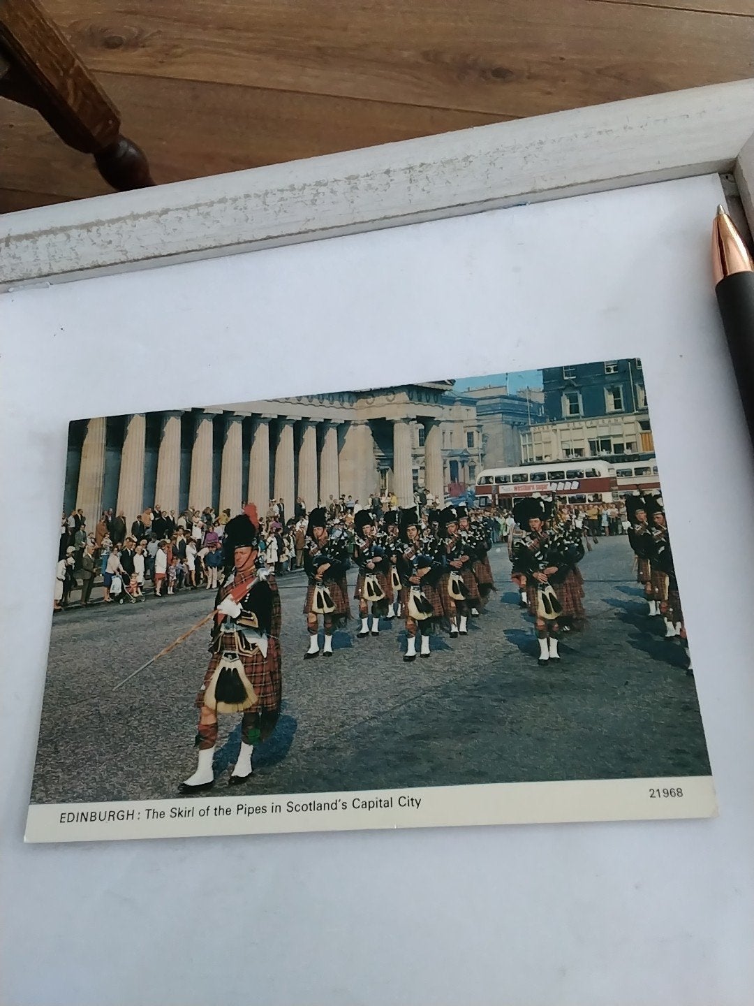 Vintage Ansichtkaart Edinburgh Schotland Doedelzakspelers, Ophalen of Verzenden