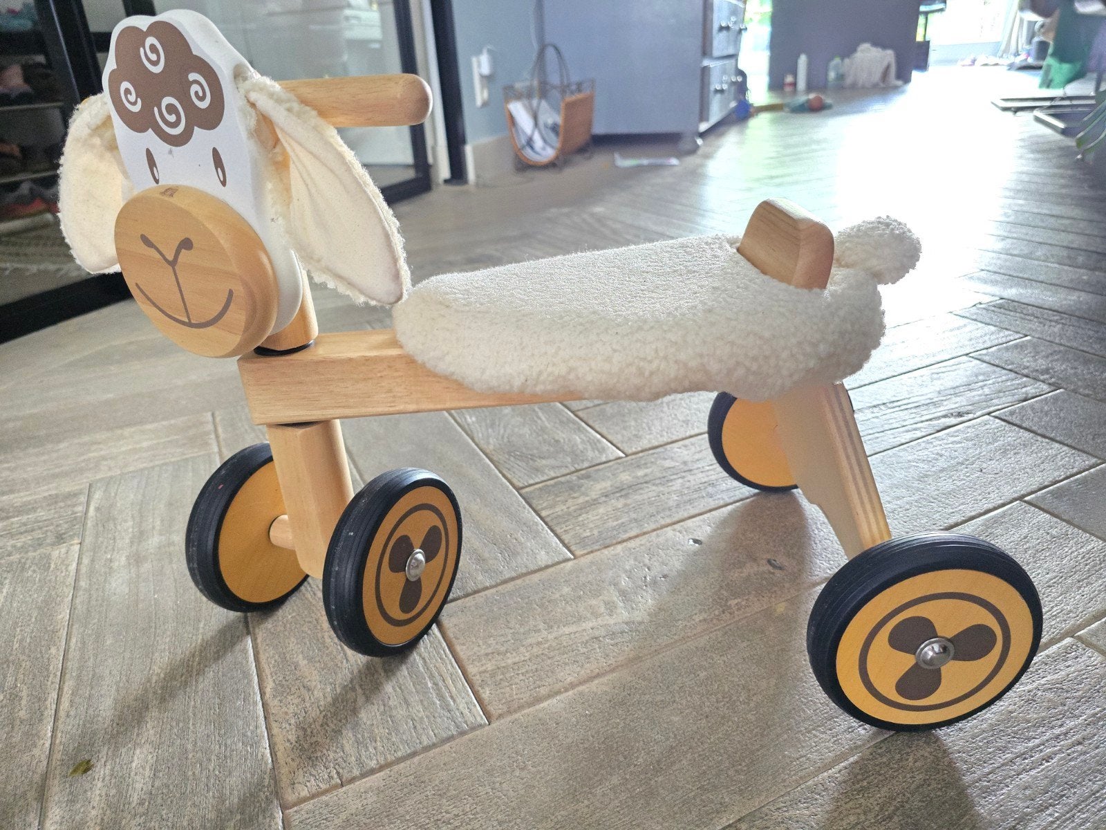 I'm Toy Loopfiets Schaap - Houten loopfiets voor kinderen, Ophalen of Verzenden