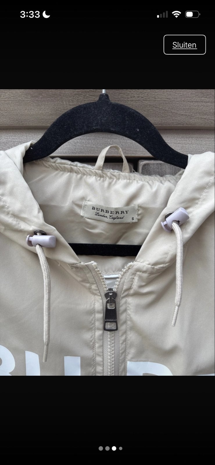 Burberry London England windjack maat S, Ophalen of Verzenden, Zo goed als nieuw, Maat 36 (S), Beige
