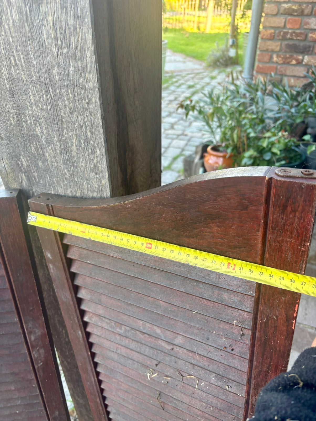 Hardhouten shutters luikjes, Ophalen, Gebruikt