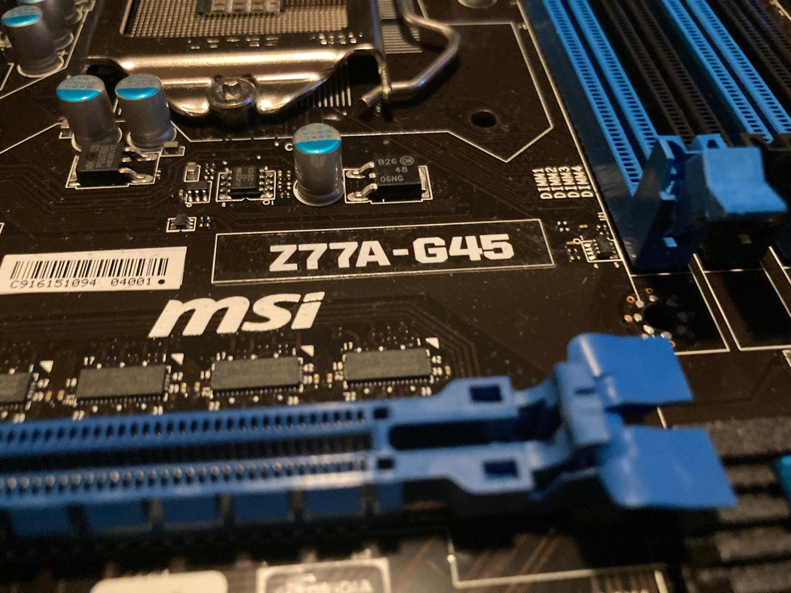 MSI Z77A-G45 Gaming Moederbord (Intel 3e generatie), Computers en Software, Moederborden, Ophalen of Verzenden, Gebruikt, Intel
