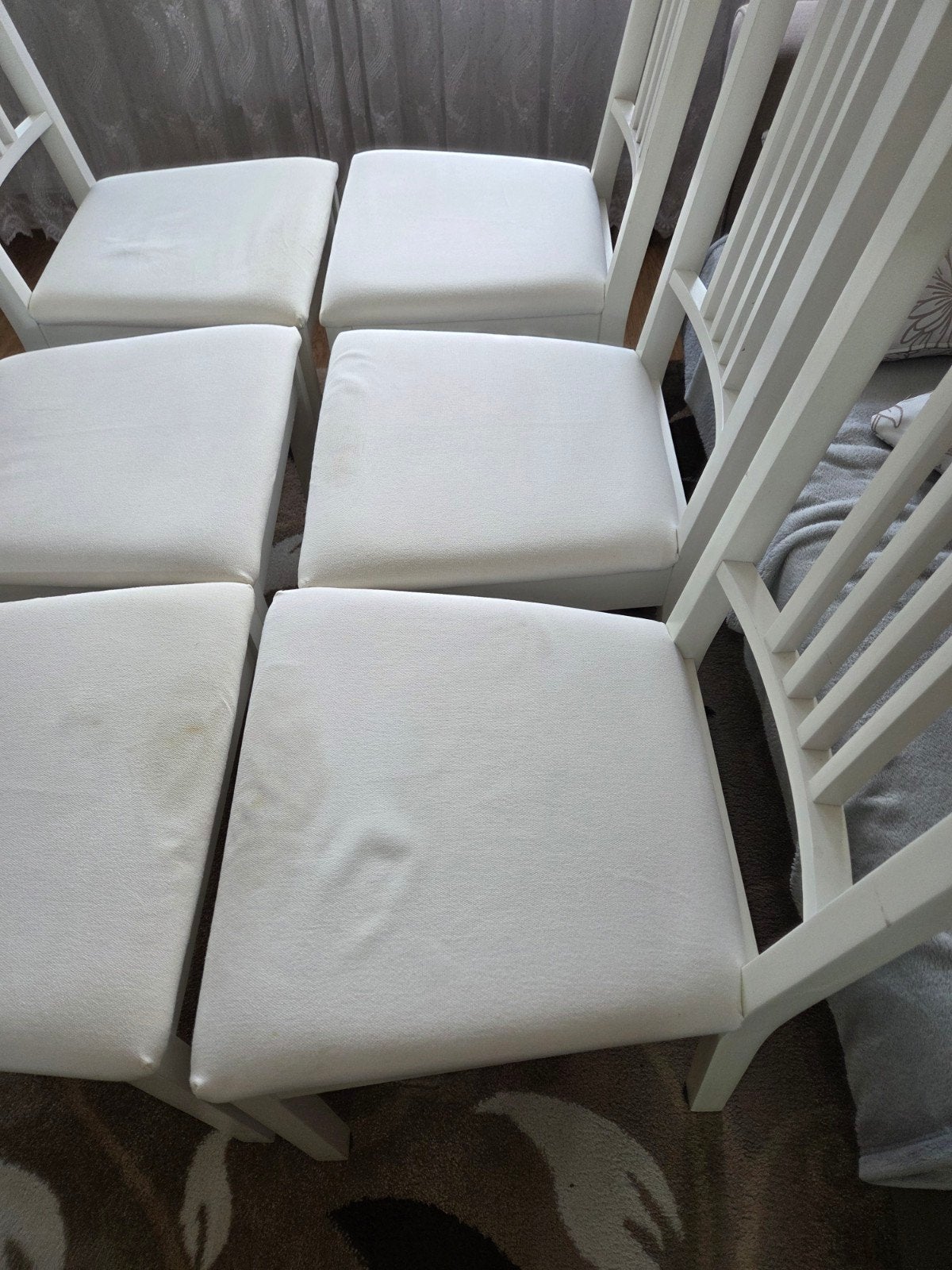 IKEA Bjursta uitschuifbare eettafel met 6 stoelen, Gebruikt, 100 tot 150 cm, 50 tot 100 cm, Vijf personen of meer