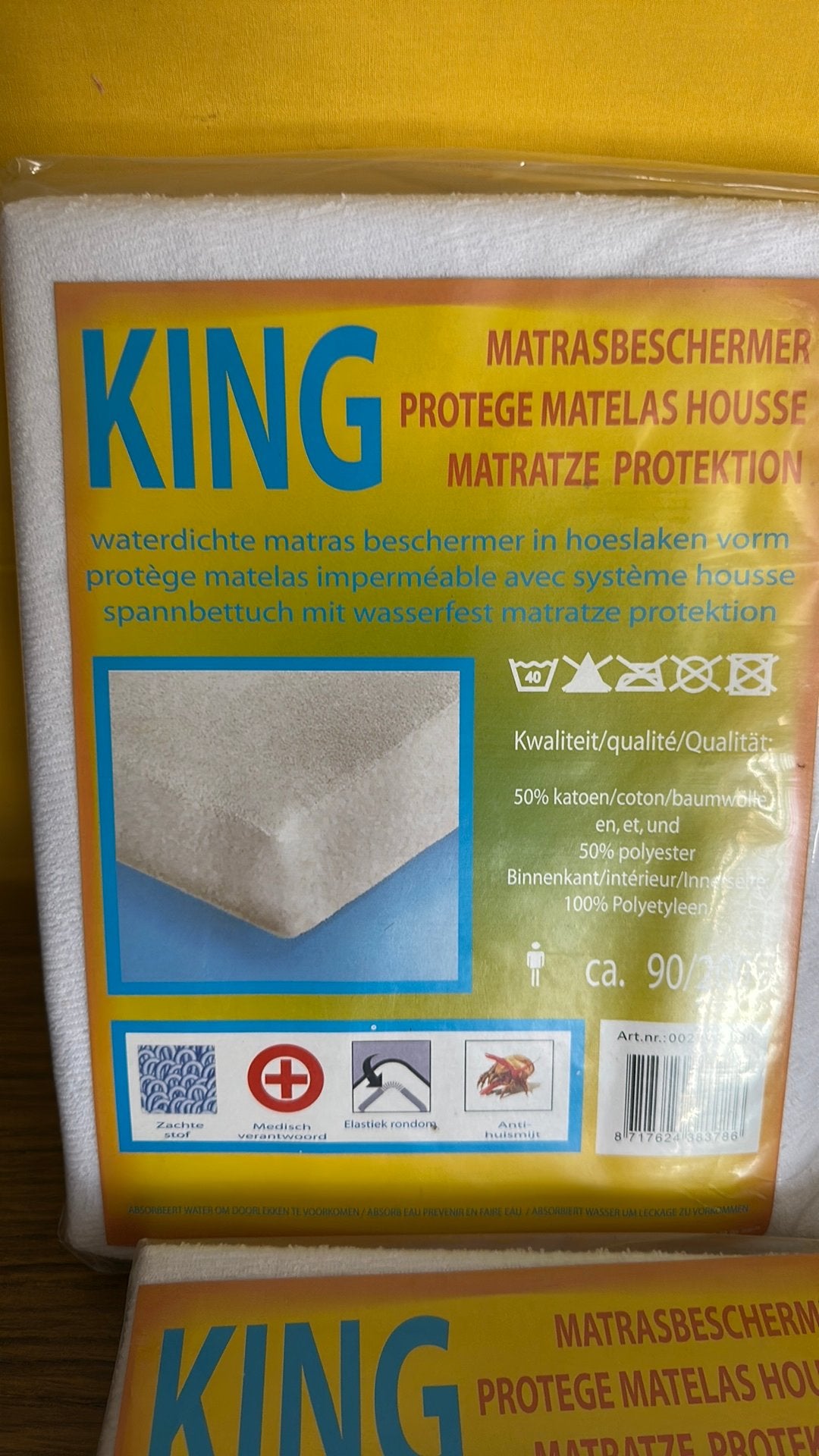 Matras beschermer, Eenpersoons, Wit, Ophalen of Verzenden, Zo goed als nieuw