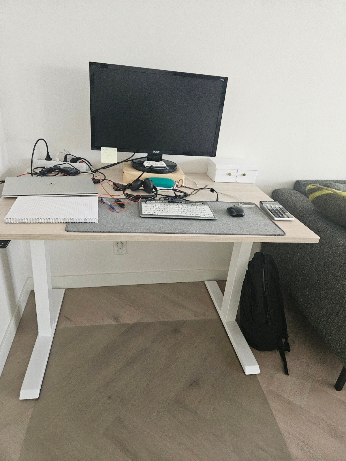 Sky-Line Flex zit-sta bureau, Huis en Inrichting, Bureaus, Ophalen, Zit-sta bureau, 120 cm, Zo goed als nieuw